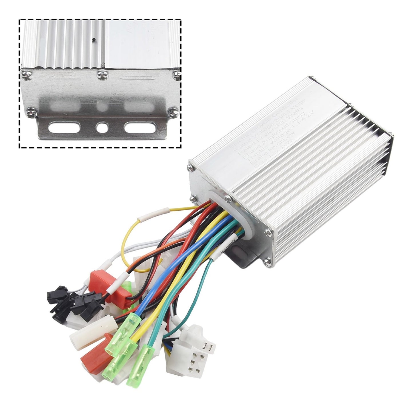 36V 48V 350W Ebike Motor Brushed Controller Box For Electric Bicycle Scooter