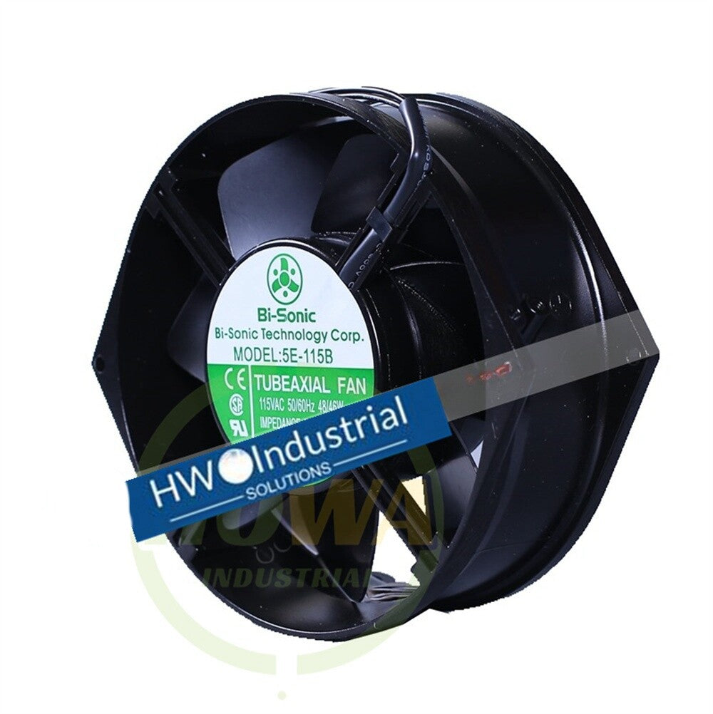 Bi-sonic 5E-115B 2-Wire AC115V 48/46W 17055 All Metal Axial Flow Fan 17cm