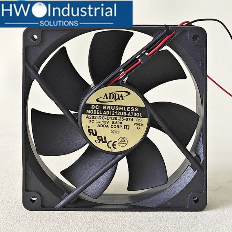 1PC AD1212UB-A70GL ADDA12V 0.50A 12cm 12025 Power Supply chassis Cooling Fan