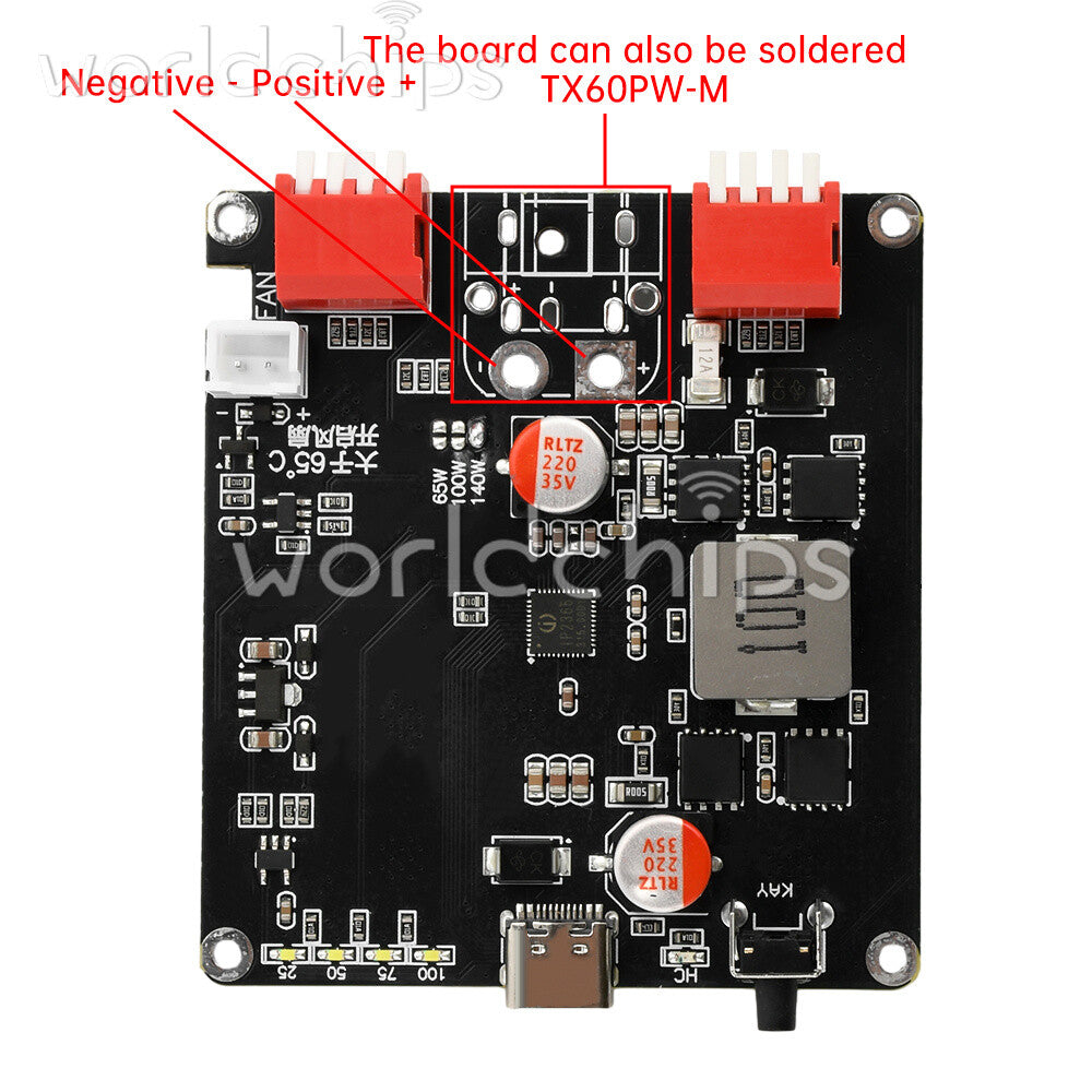 140W Bidirectional Fast Charger Module 2S-6S Li-ion Battery Charging Board