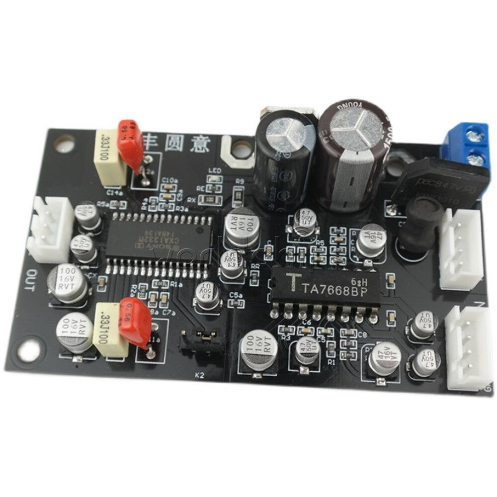 TA7668 Stereo Recorder Magnetic Preamplifier Board With CXA1332 Noise Reduction