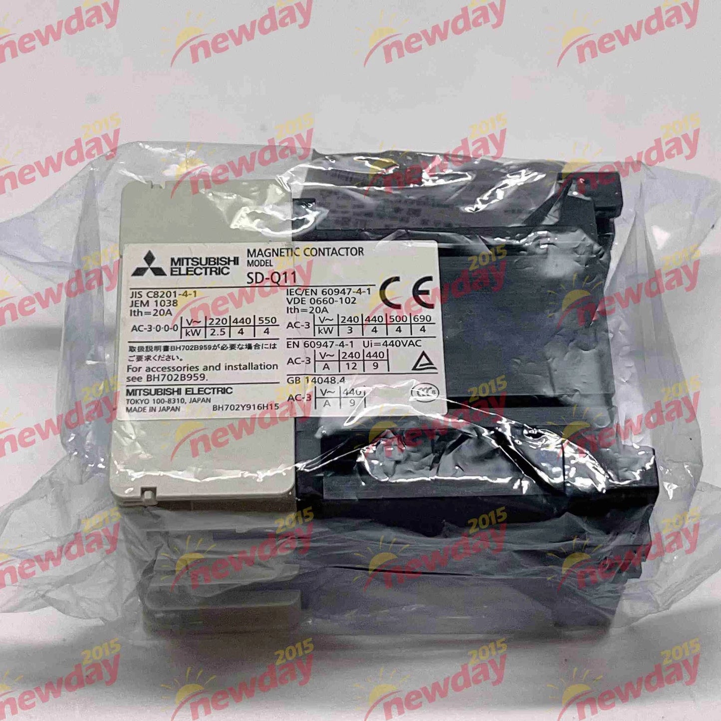 1pc Contactor SD-Q11 DC24V aux 1a NO