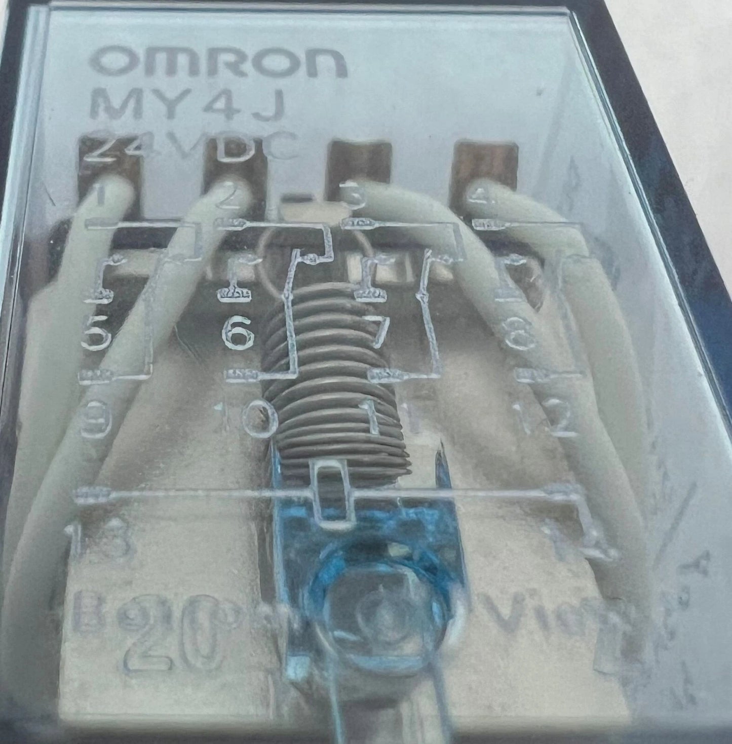 Lot of 7X Omron My4j Relay 24Vdc #