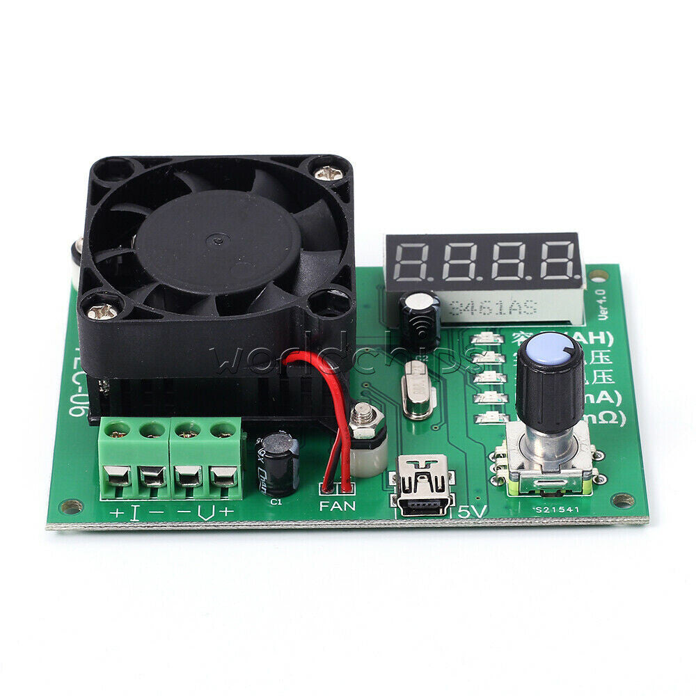 TEC-06 Battery Capacity Tester 16W Electric Load Max 500AH LED Display with Fan