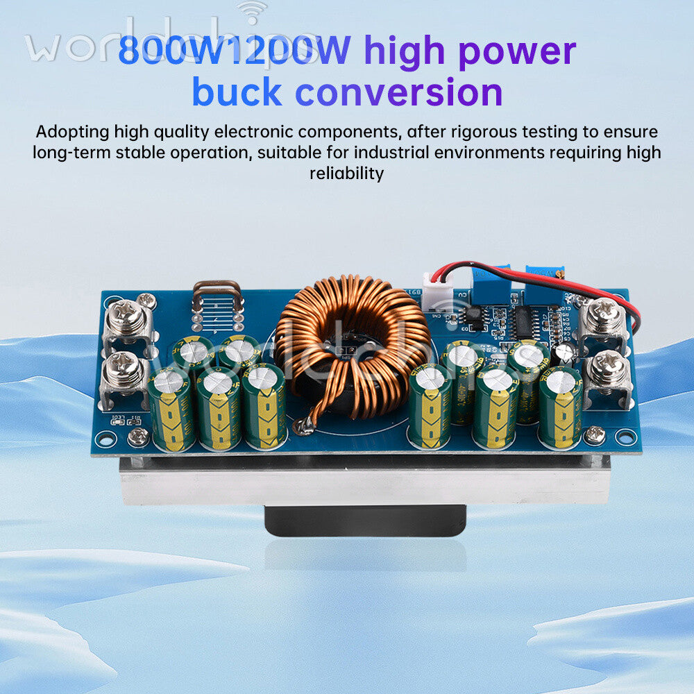 800W/1200W DC-DC Adjustable Buck Power Module DC15V-90V to DC2.5V-72V 28A/50A