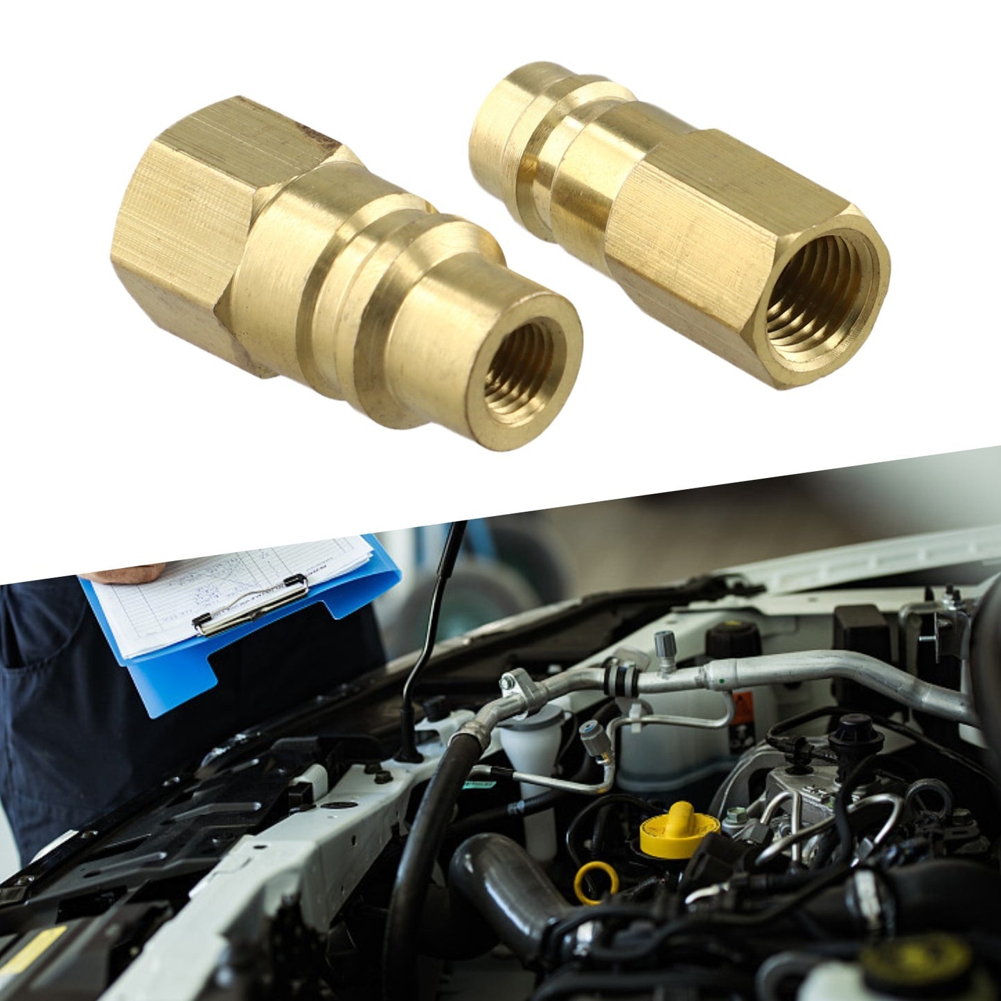Efficient Cooling Adapter for R1234 Automotive Air Conditioning Conversion