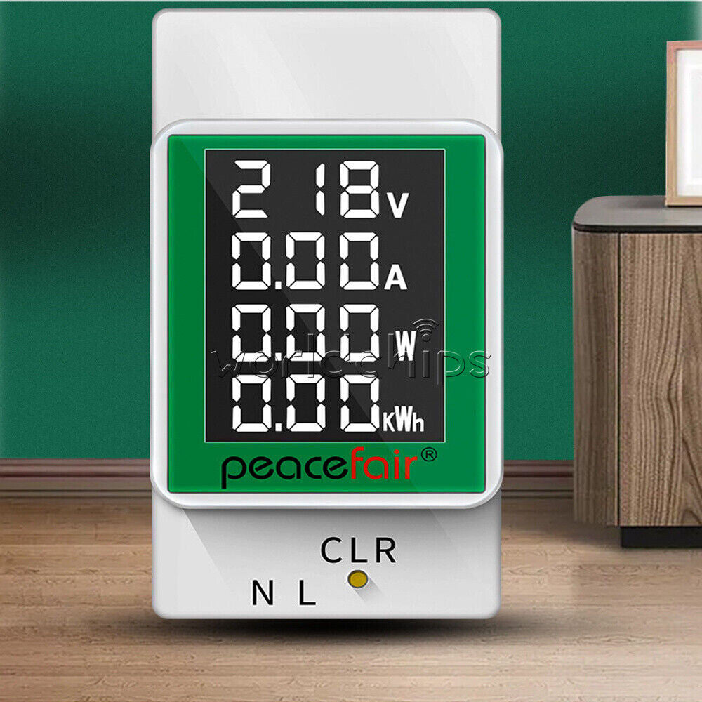 AC 50V-300V 100A Digital Power Energy Voltmeter Ammeter Watt Kwh Power Meter