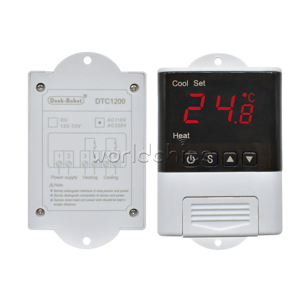 DTC1200  AC 110V-230V Digital Intelligent Temperature Controller + NTC Sensor