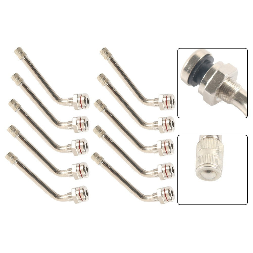 10 Truck Tire Valve Stem Extensions TR545D 60 Degree for Aluminum Wheels