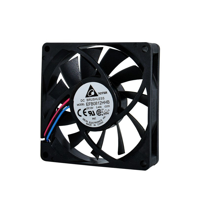 1/piece  Delta 3-wire EFB0812HB 12V 0.4A 8015 8CM Chassis CPU Cooling Fan