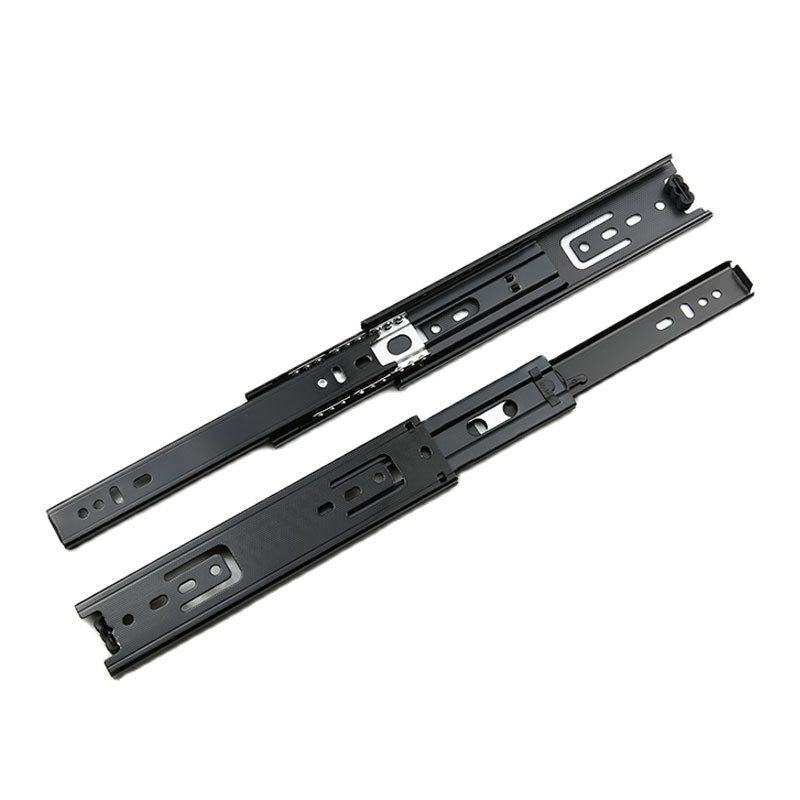 1Pc Drawer Short Slide Fold 3Section Ball Guide Rail Track 35mm 45m 4 to 8Inches
