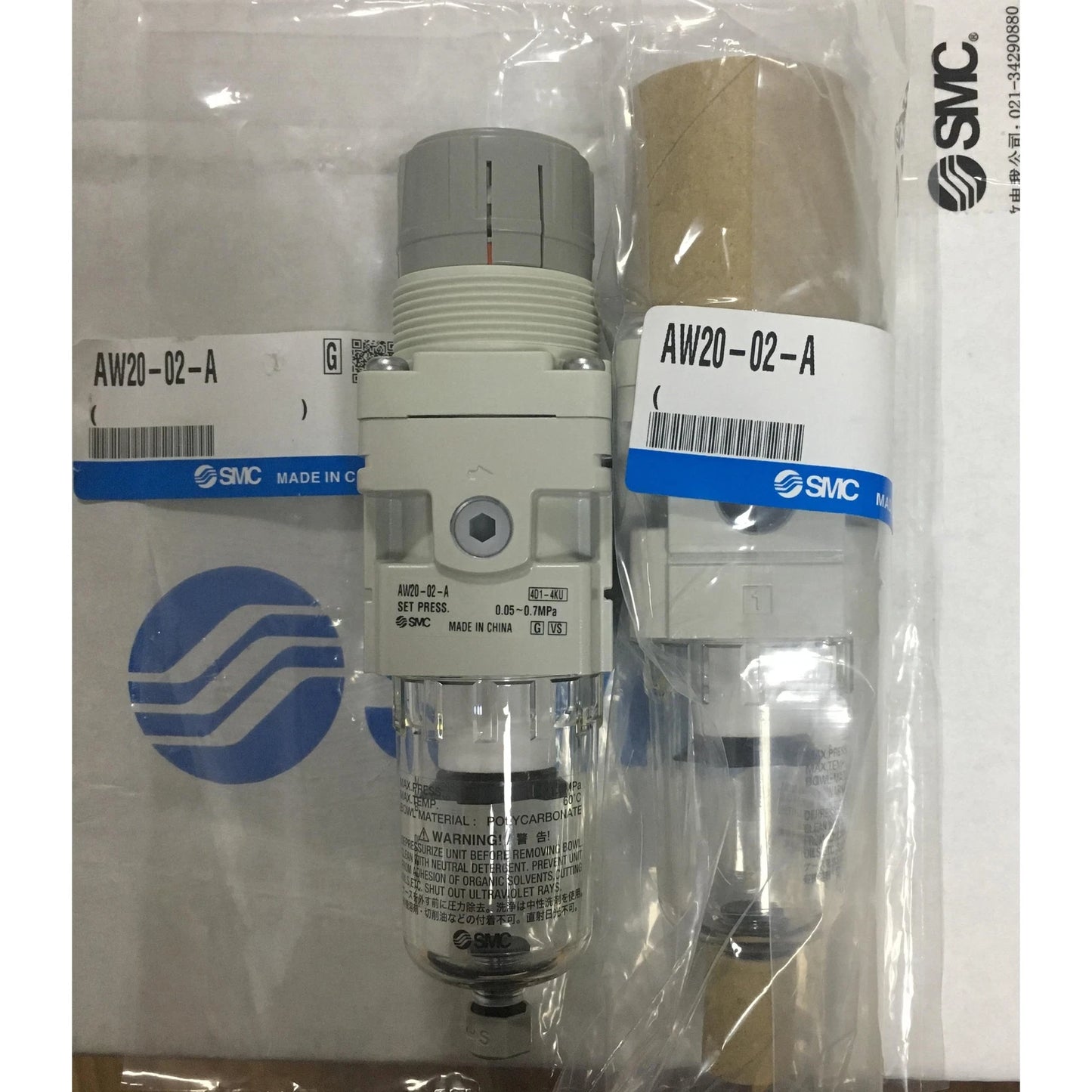 1PC  SMC AW20-02-A Pressure regulating filter Free shipping #P