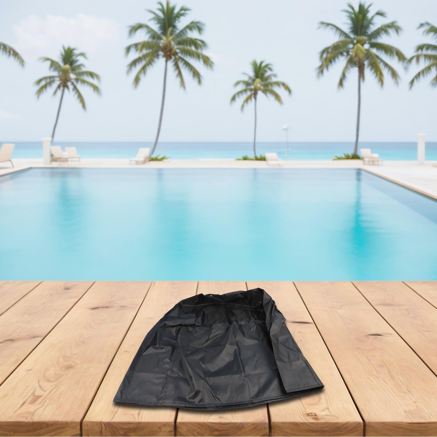 Industrial Grade Pool Pump Cover with Padded Handles for Simple Handling