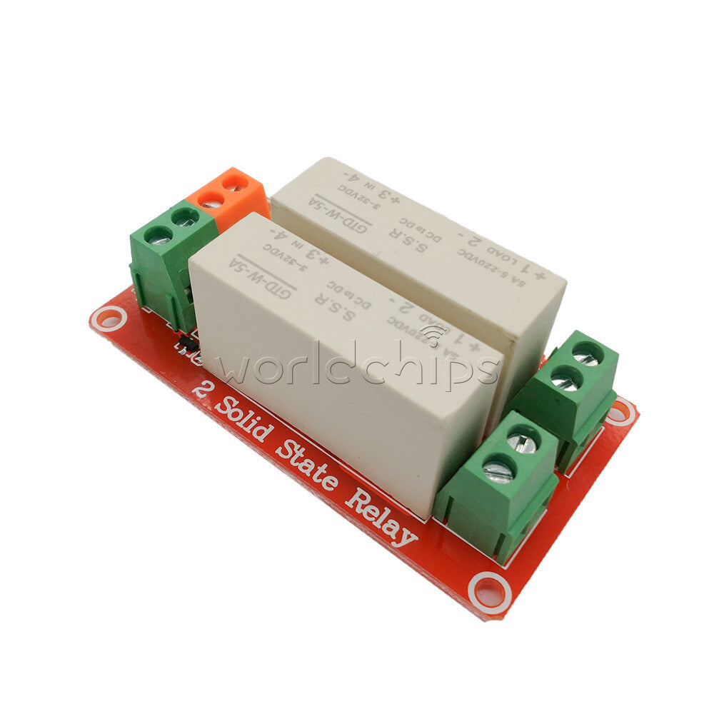 5A 2/4/8Channels High Level Trigger DC Solid-State Relay Module Single-Phase