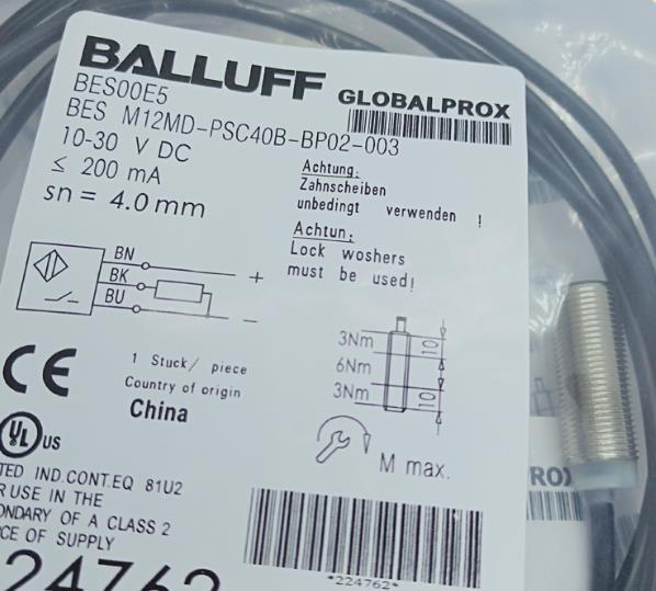 1PC Inductive Proximity Switch BES00E5 BES M12MD-PSC40B-BP02-003 Sensor