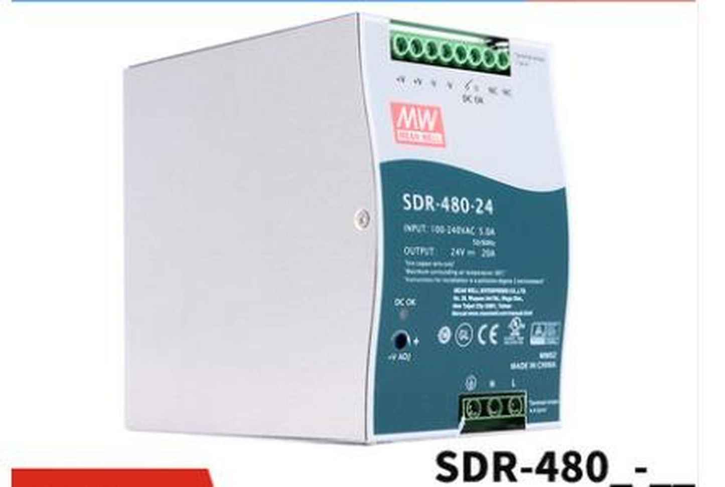 1pcs MEAN WELL SDR-480-48 Switching Power Supply 48V 10A 480W