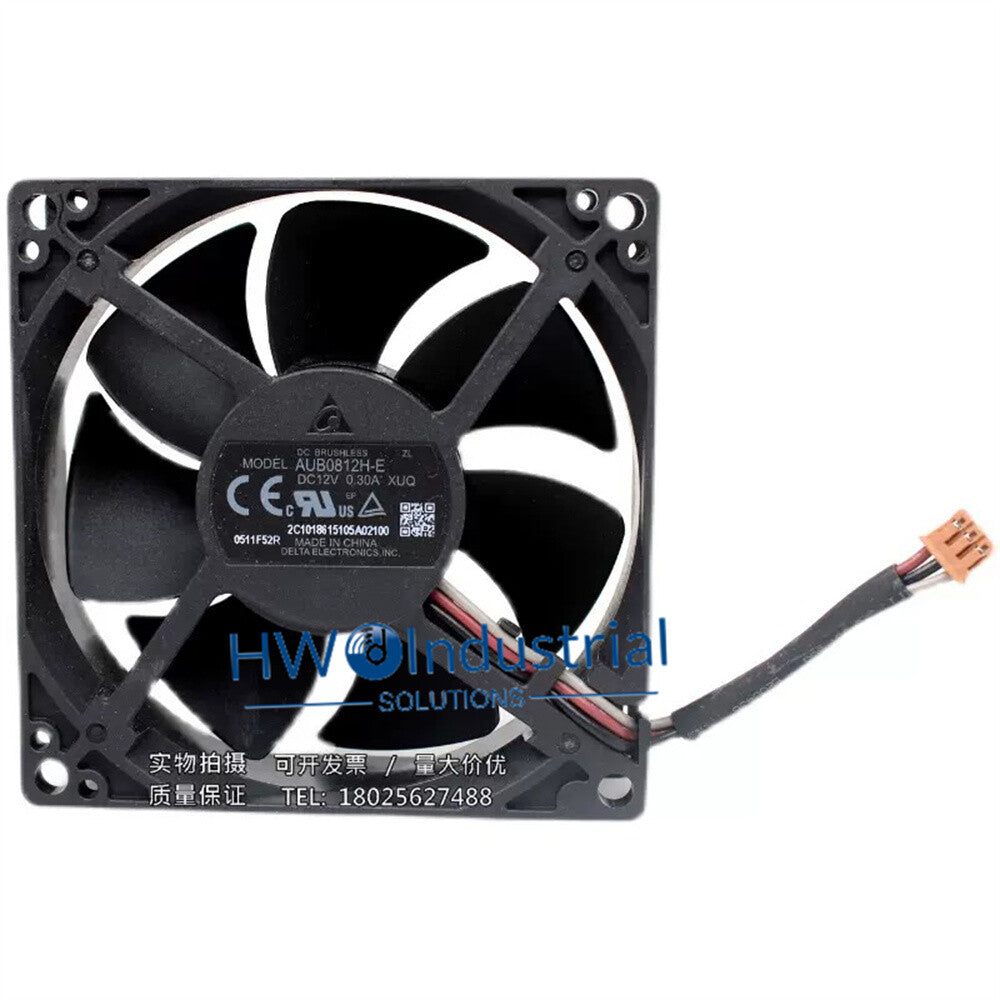 1/piece  AUB0812H-E 3-wire DC12V 0.30A 8025 8CM Delta Projector Cooling Fan