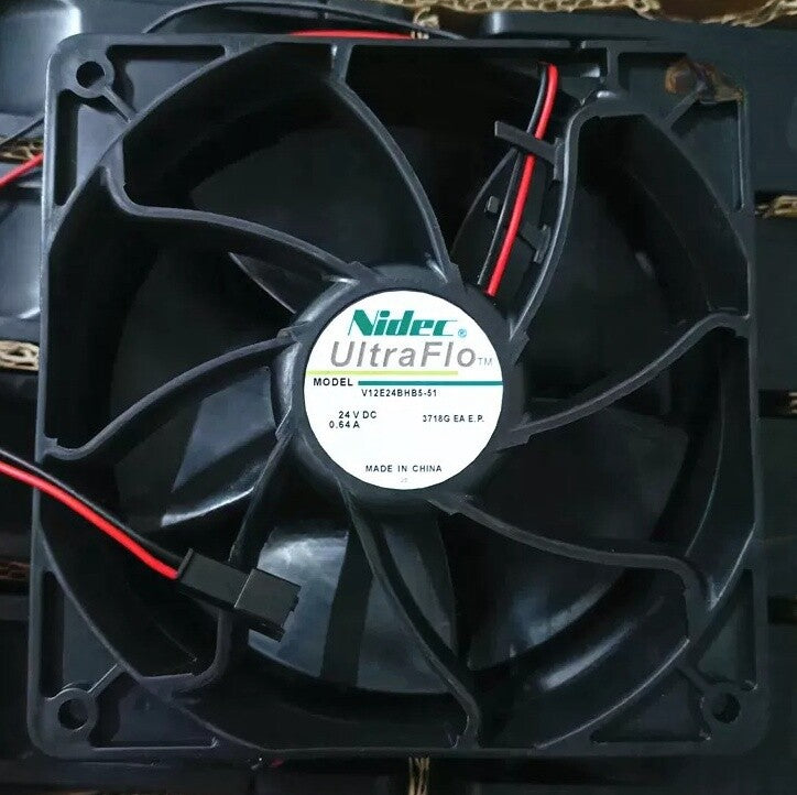 1/piece NIDEC V12E24BHB5-51 2-wire 24V 0.64A 12038 12CM  inverter Cooling Fan
