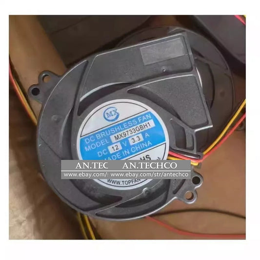MX DC BRUSHLESS FAN MODEL MX9733GBH1 DC12V 3.3A Radiator Blower