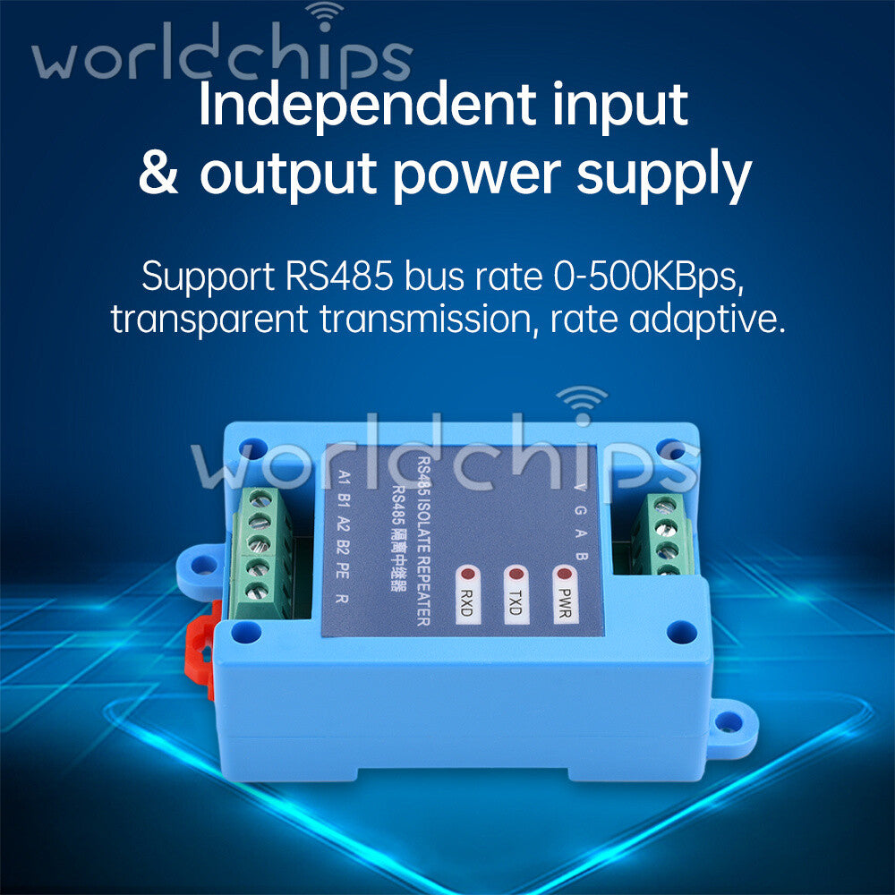 RS485 Wireless Transceiver Board Modbus RTU Module Communication Isolation DIN35