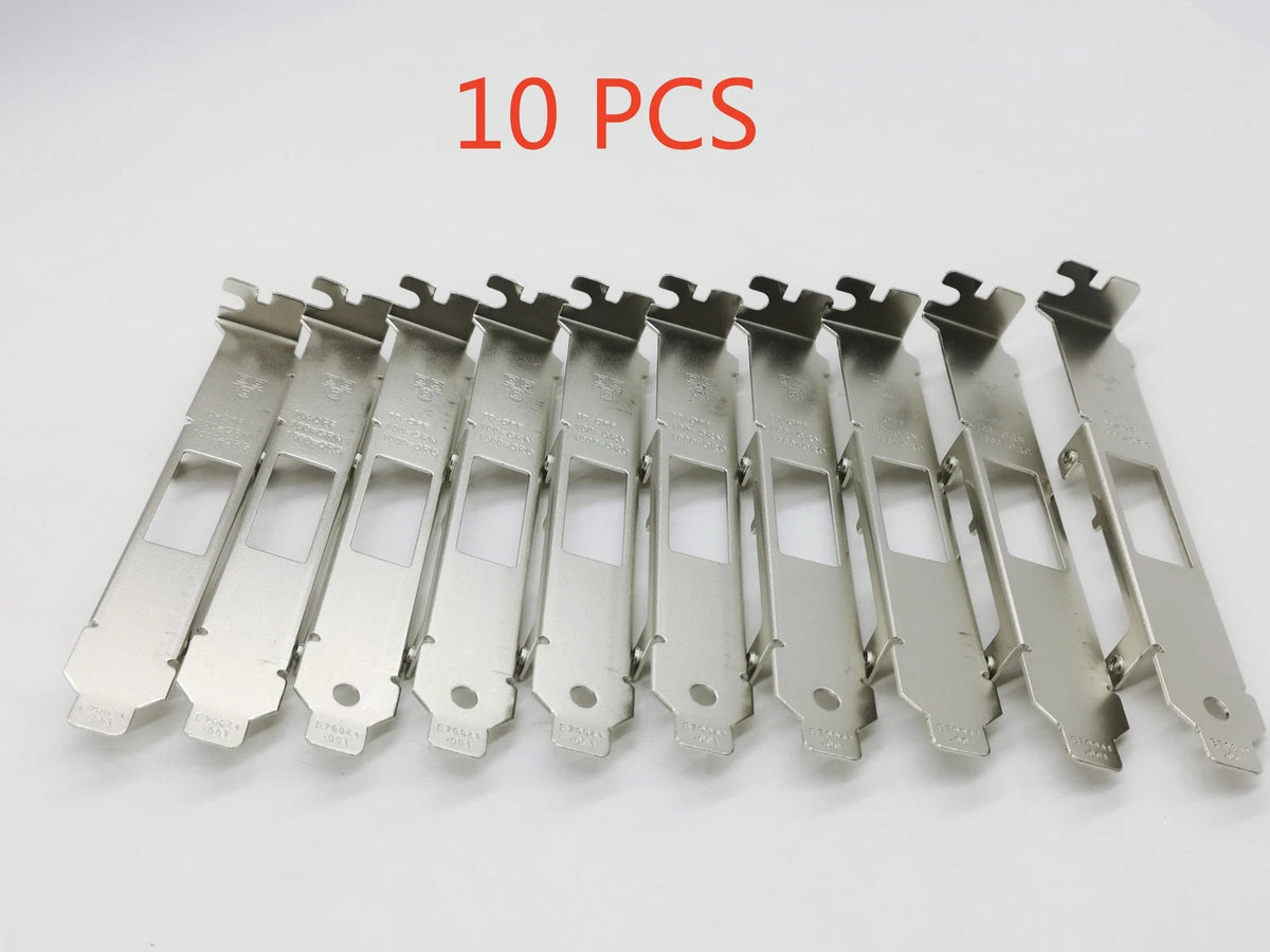 10PCS Full Height Bracket for I340-T2, I350-T2 Dual Port NIC