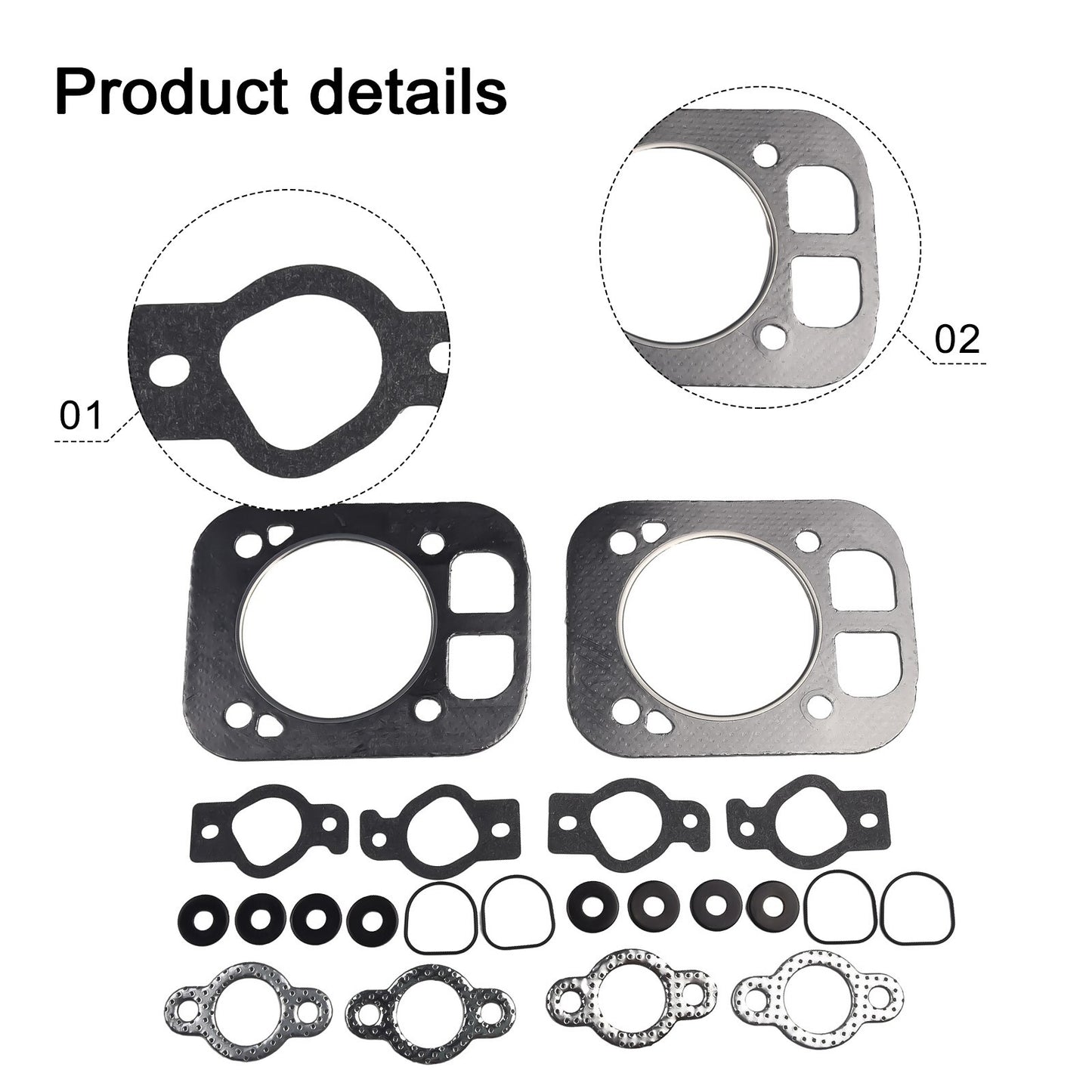 2x REPL KOHLER CYLINDER HEAD GASKET KITS 32 841 02-S ENGINE KT610 KT730 KT715