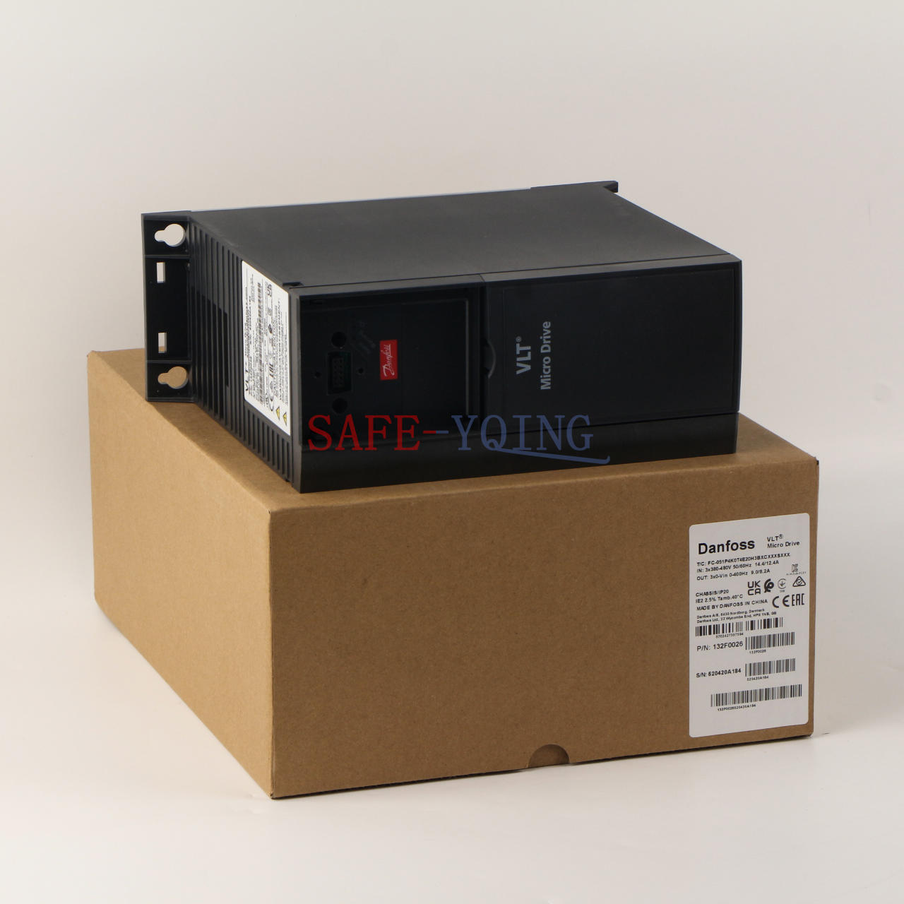 1PC  Danfoss 132F0026 Vlt Micro Drive Inverter FC-051P4K0T4E20H3BXCXXXSXXX