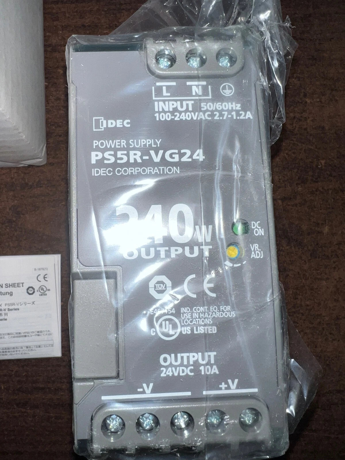 IDEC PS5R-VG24 Power Supply ping #P