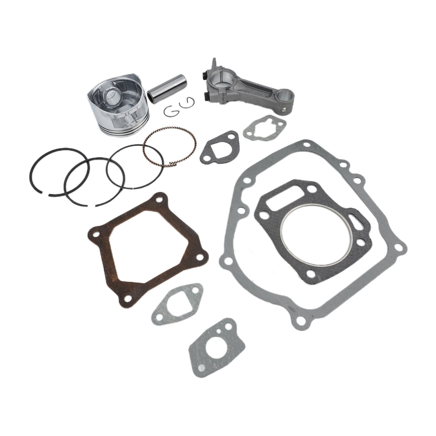 Engine Rebuild Piston Kit with Connecting Rod and Gasket Set for GX200