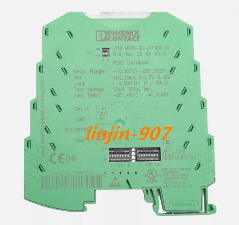 1PC PHOENIX CONTACT measurement transmitter MINI MCR-SL-PT100-UI 2864435 #P