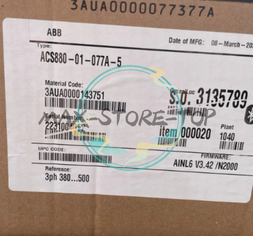ABB ACS880-01-077A-5 INVERTER AC380-500V    or UPS