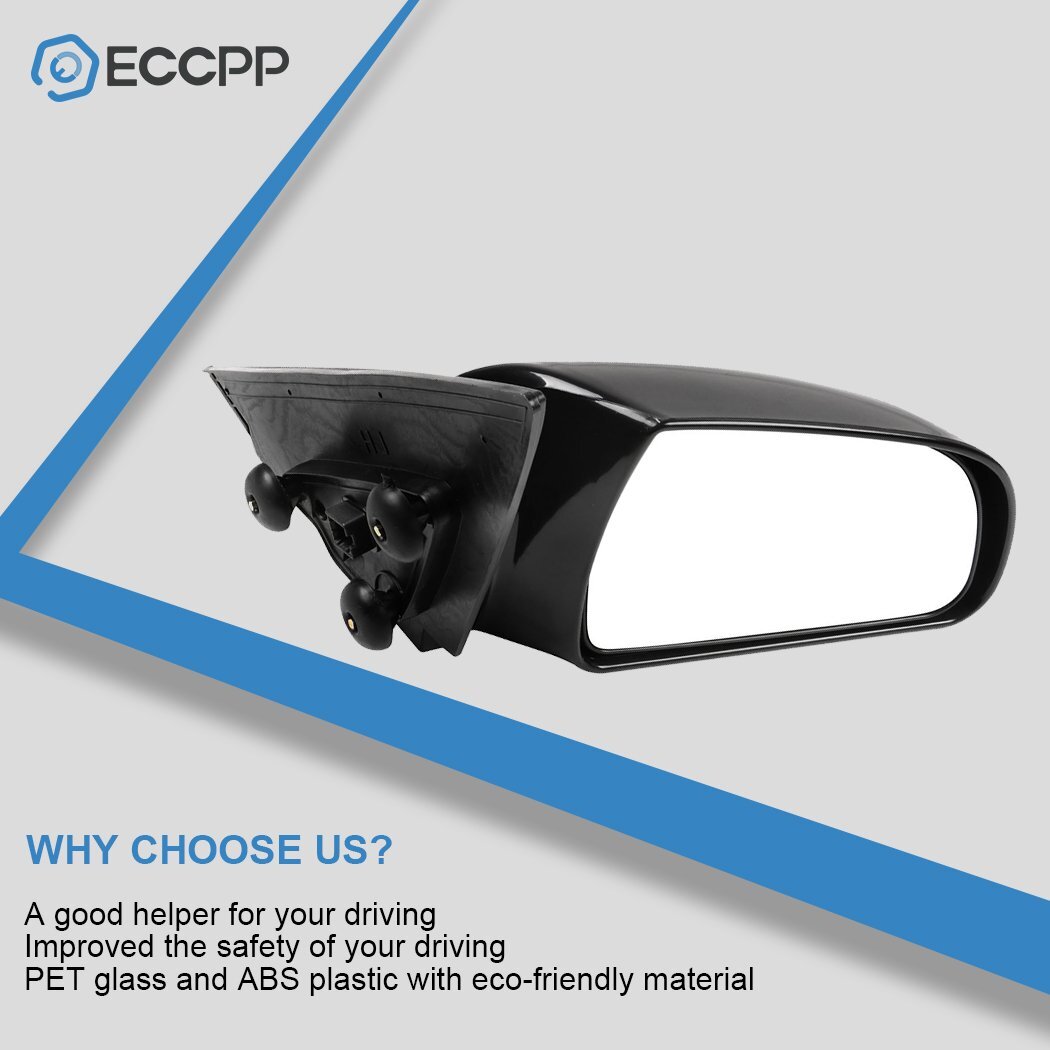 Power Mirror For 2007-2010 Hyundai Sonata Passenger Side Heated Black