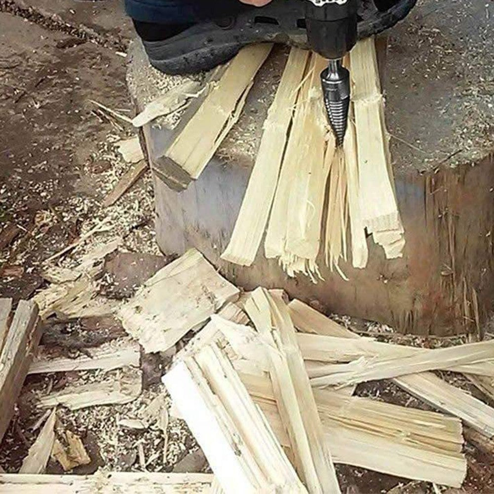 4pcs Firewood Log Splitter Drill Bits Screw Cone Driver for Power Drills