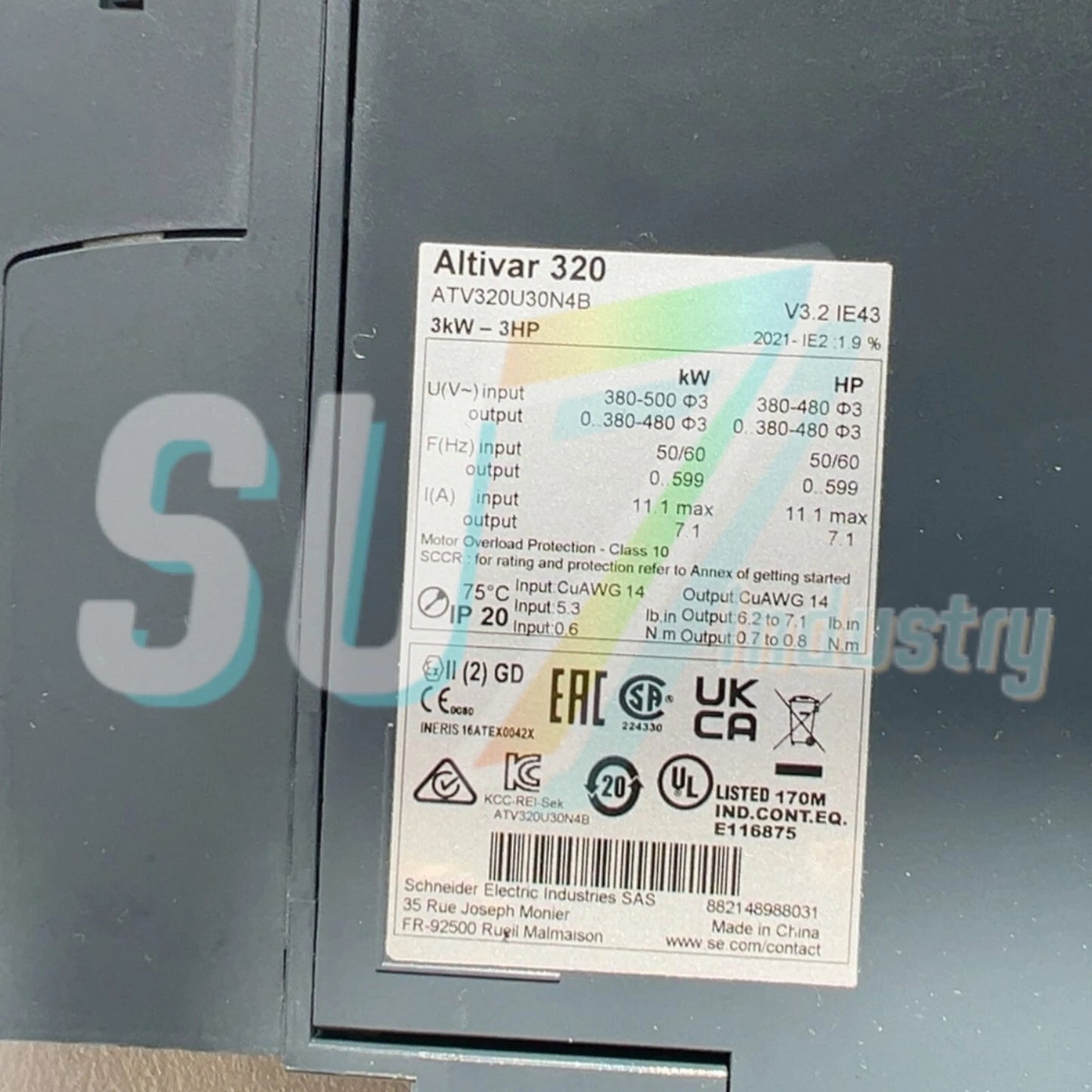 Schneider ATV320U30N4B Inverter# 1pcs    In Box