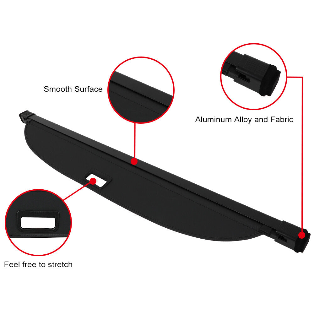 ECCPP Retractable Rear Cargo Cover Shield Shade For Hyundai Ioniq 5 2022-2024