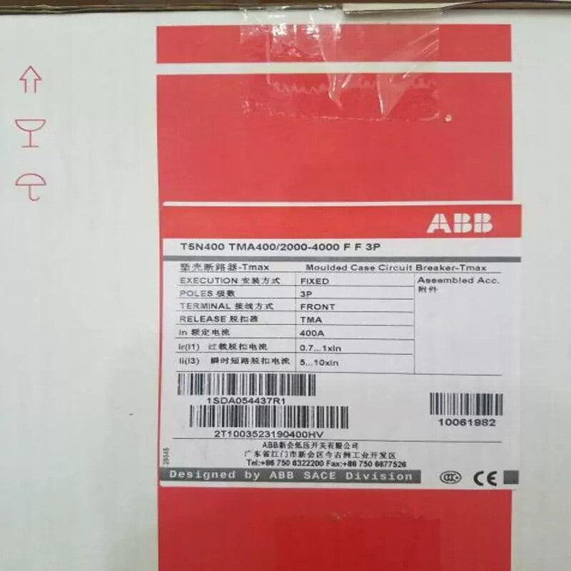 1/Piece T5N400 TMA400/2000-4000 FF 3P 400A ABB Tmax Molded Case Circuit Breaker