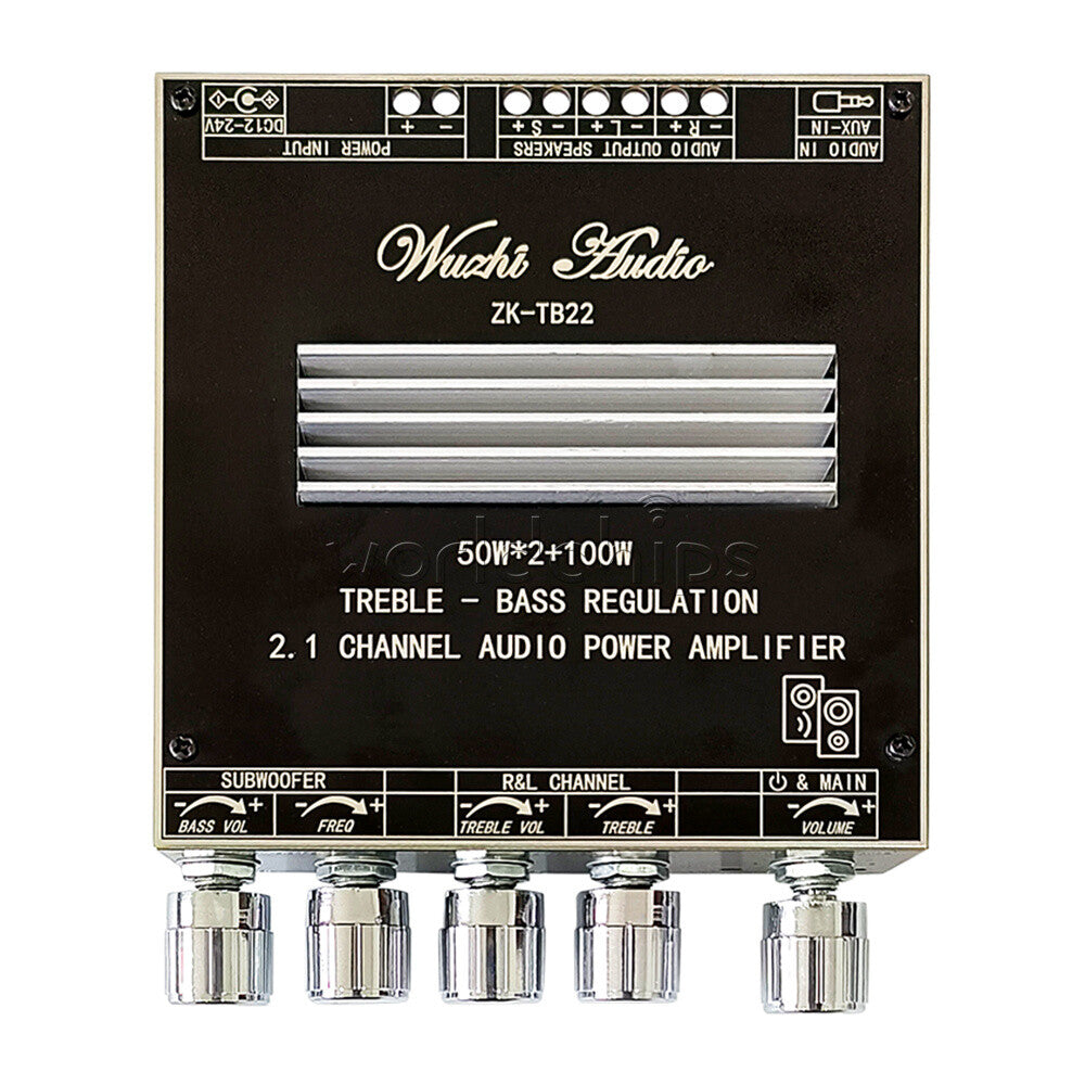 2.1 Channel Bluetooth Audio Power Amplifier Board TWS True Wireless 50WX2+100W