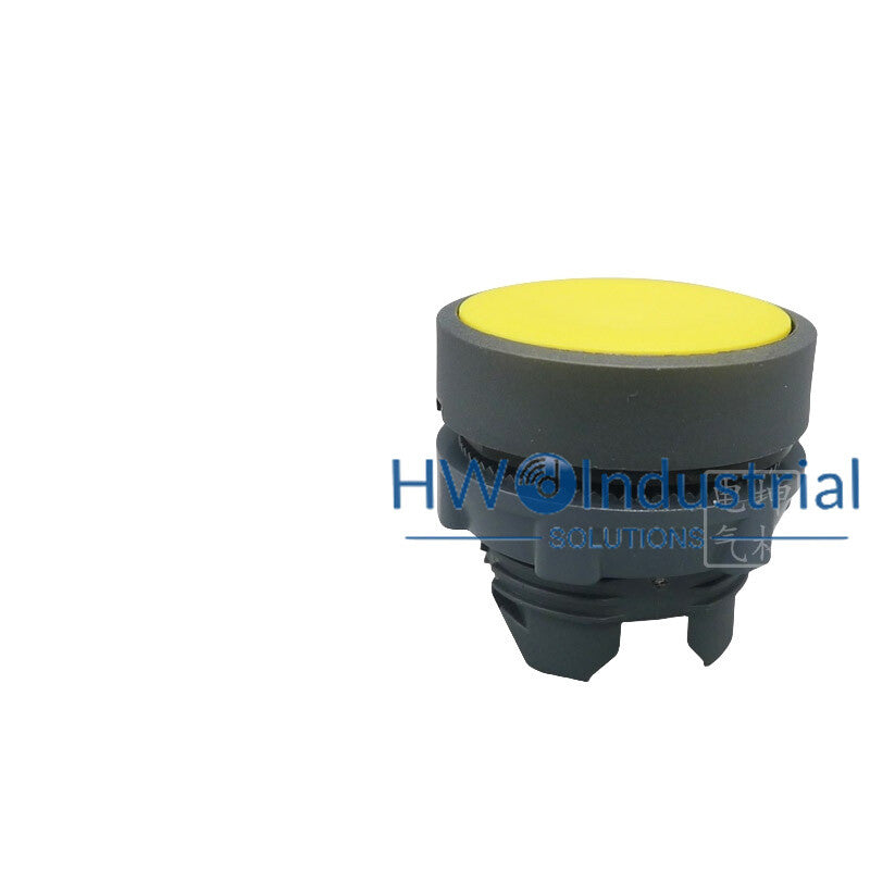 2PC ZB5AA5C ZB5-AA5C Flat Head Button Head Yellow 22mm Self Resetting