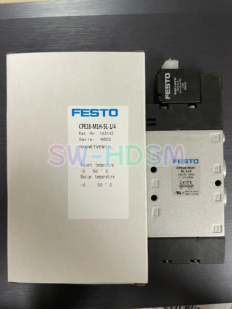 1PCS  For FESTO CPE18-M1H-5L-1/4 163142 Solenoid Valve freight free
