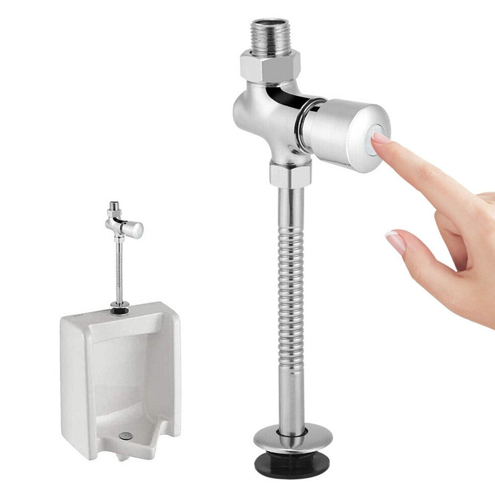 Toilets Attachments Urinal Flush Valve Alloy Automatic Hand Press Hardness
