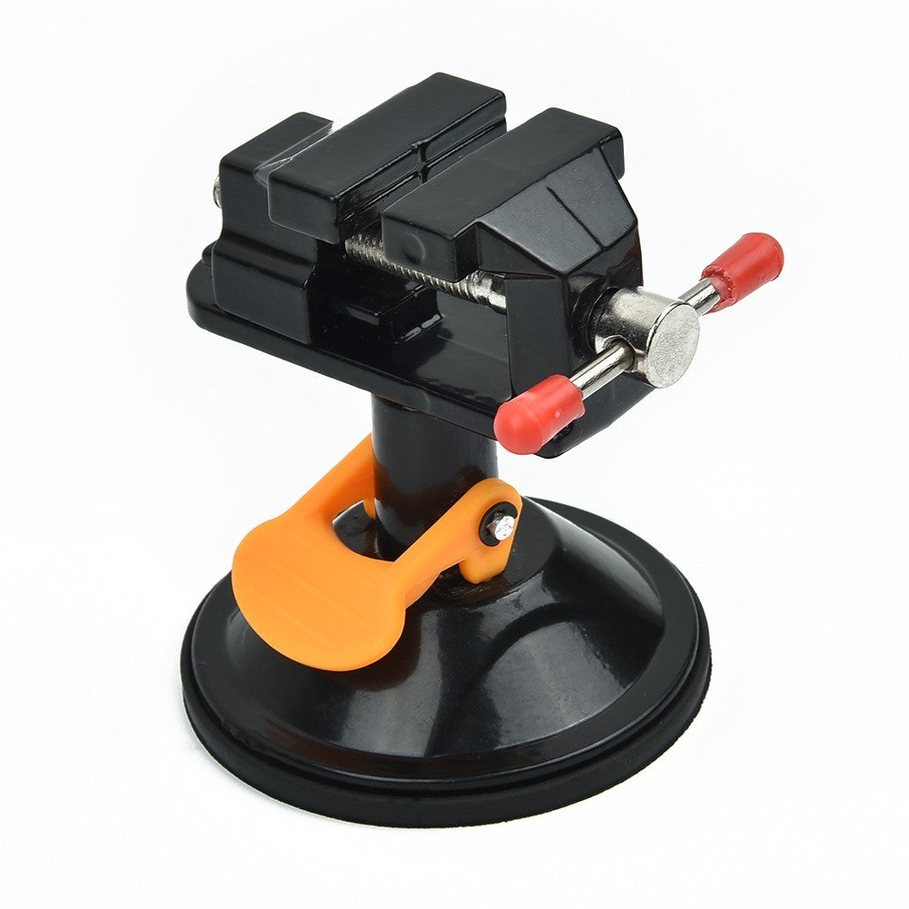 Portable Mini Bench Vise with Elastic Jaws for Jewelry Making Projects
