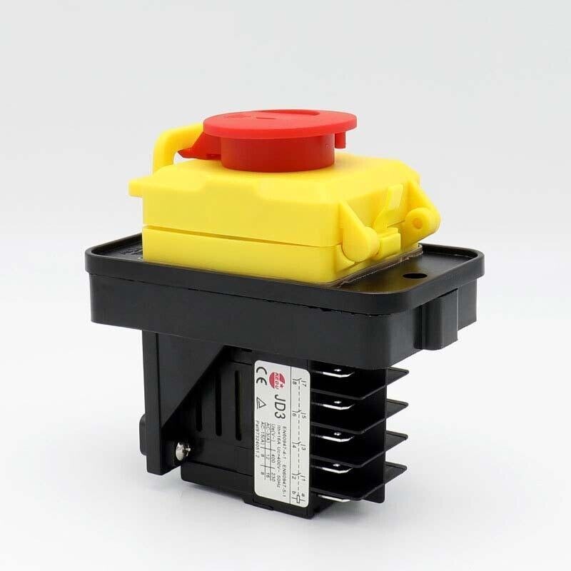JD3 KJD11 For KEDU 10 Pins 16/12A 400V Electromagnetic On Off Push Button