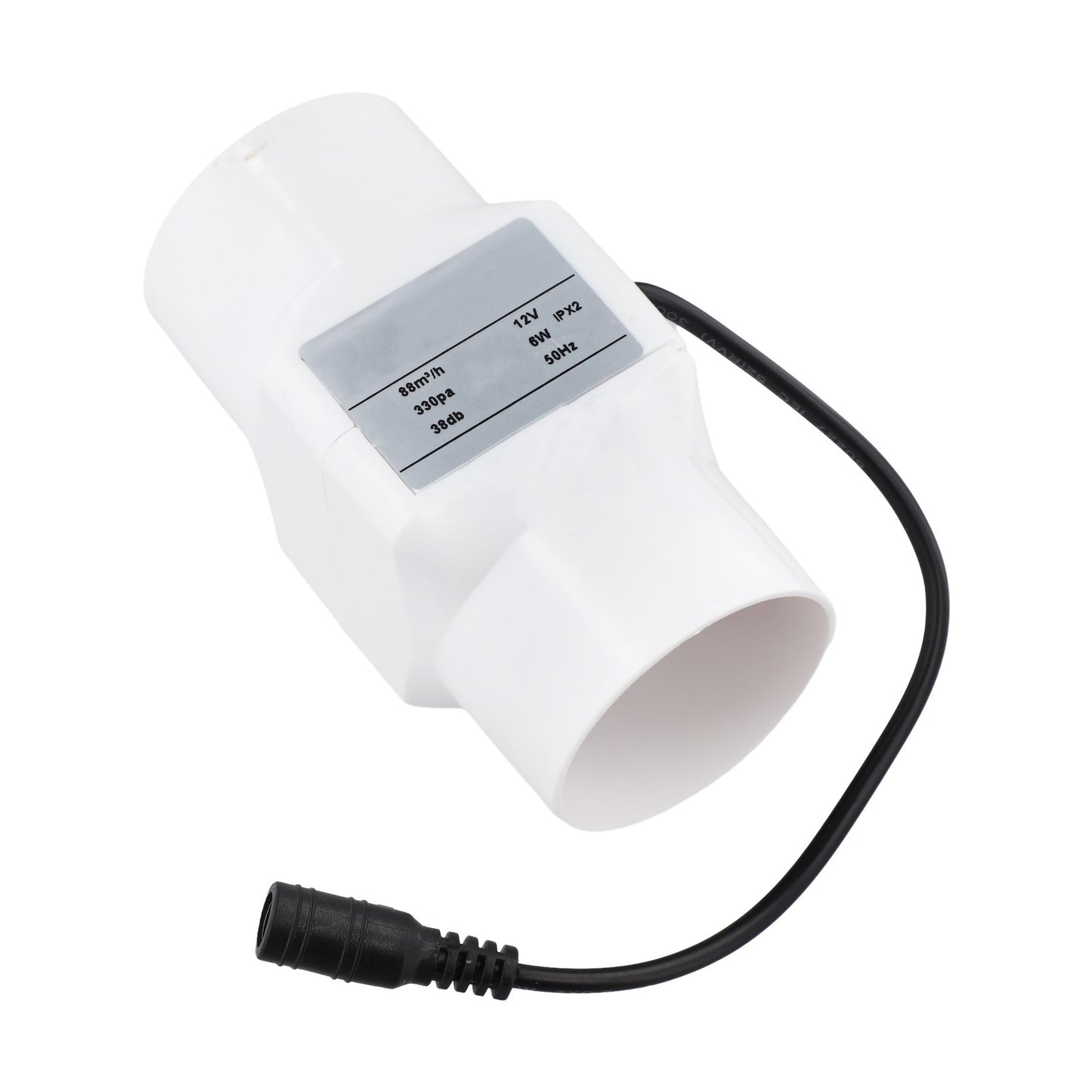 12V Duct Fan Inline Exhaust Fan 6W Low Noise 38dB 50mm Air Blower for Home Use