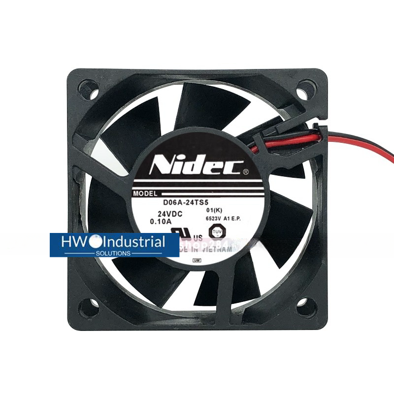 NIDEC 2-wire D06A-24TS5 01 24V 0.10A 6025 6CM inverter Cooling Fan