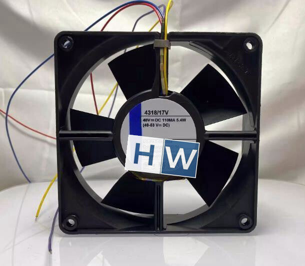 1PC 4318/17V 4318-17V  4-wire 24V 200MA 4.8W 12CM Speed Measuring Cooling Fan