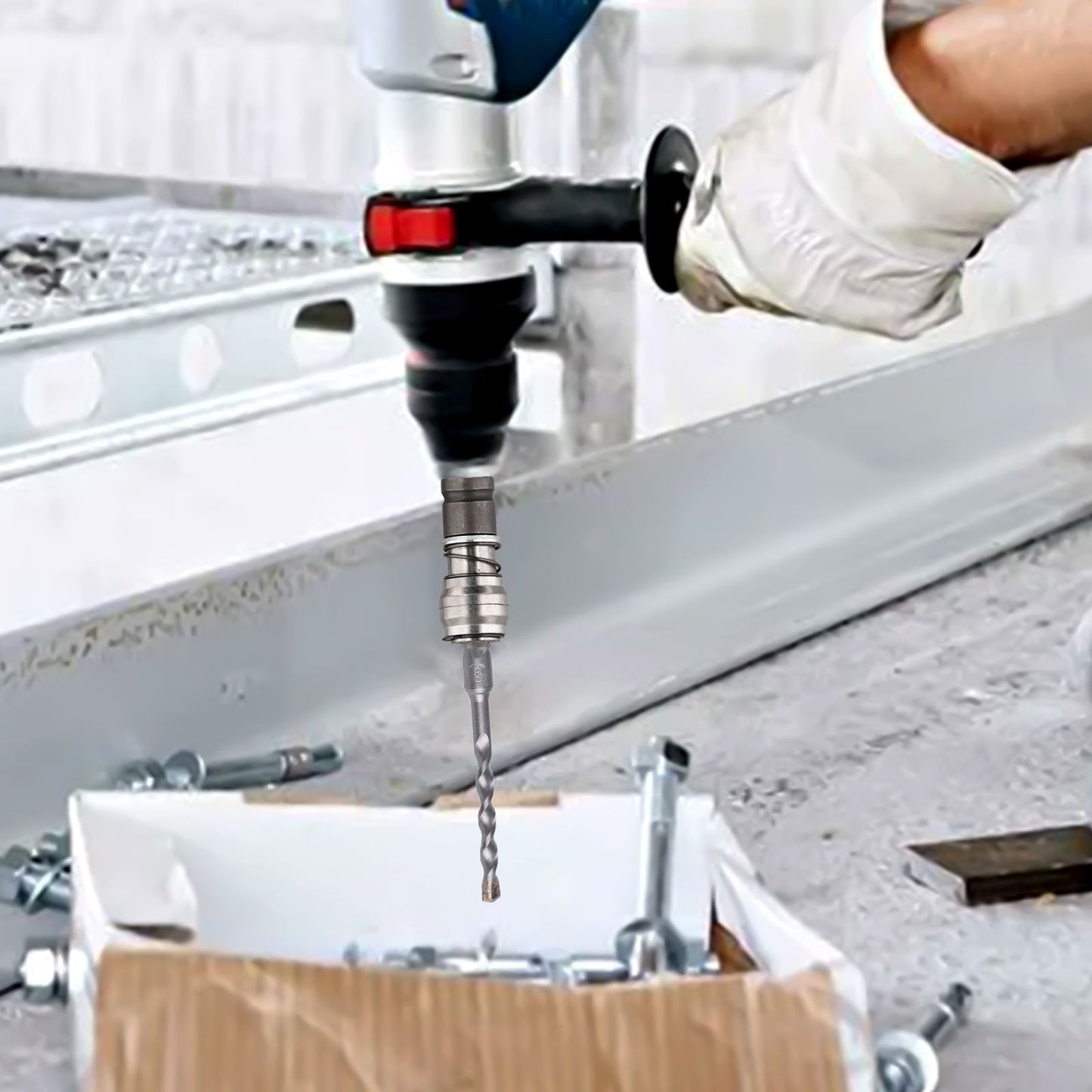 Square Handle Electric Wrench Conversion Head with Rust Resistant Material