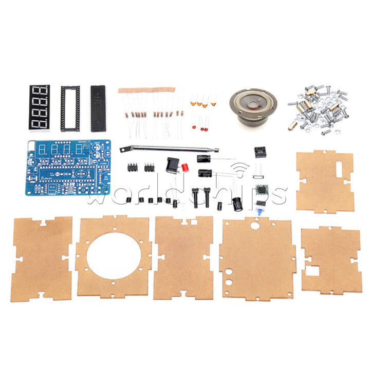Mini 87MHz-108MHz FM Digital Radio Kit DIY Soldering Project For Home Education
