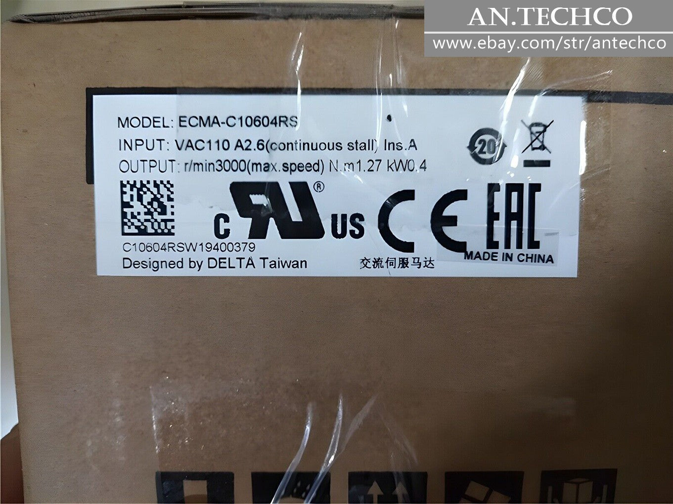 1pcs For  DELTA ECMA-C10604RS REPLACE servo motor ECMA-C10604ES