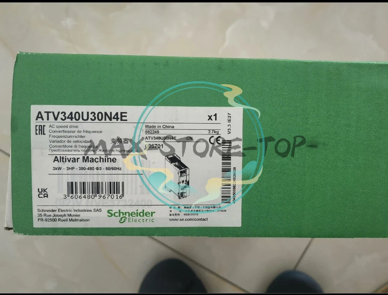 1 PC  ATV340U30N4 Schneider frequency converter ATV340 UPS or