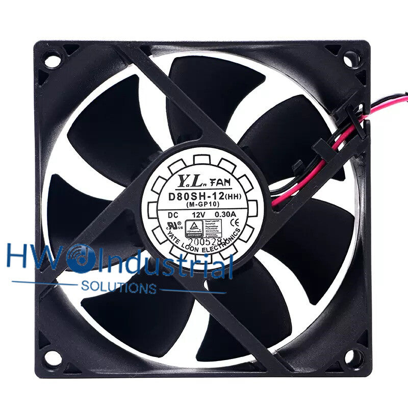 YaLnFAN D80SH-12 8025 8CM 12V 0.30A Server Cooling Fan